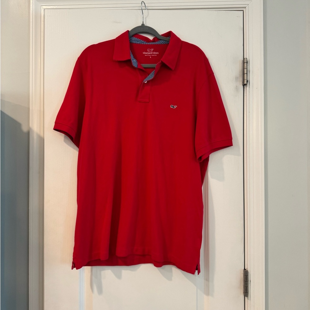 Vineyard Vines Vibrant Red Polo Shirt
